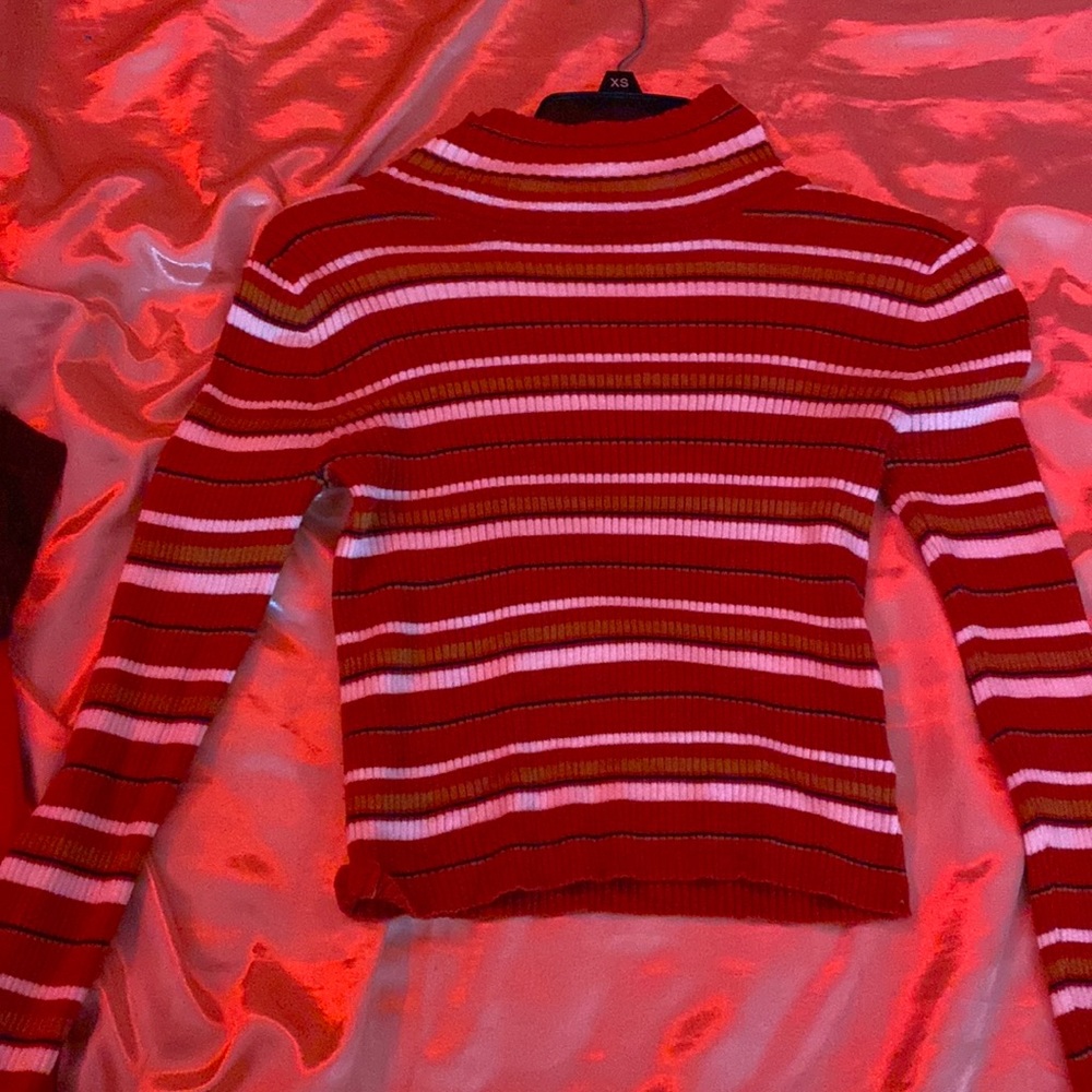 Long sleeve striped sweater